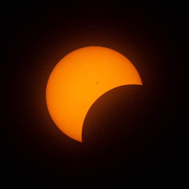 L'éclipse depuis Indianapolis // Source : NASA/Joel Kowsky