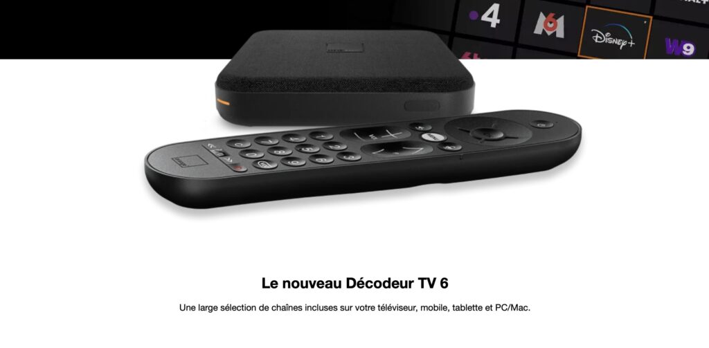 L'offre Livebox Max, sur le site d'Orange, présente « le nouveau Décodeur TV 6 »