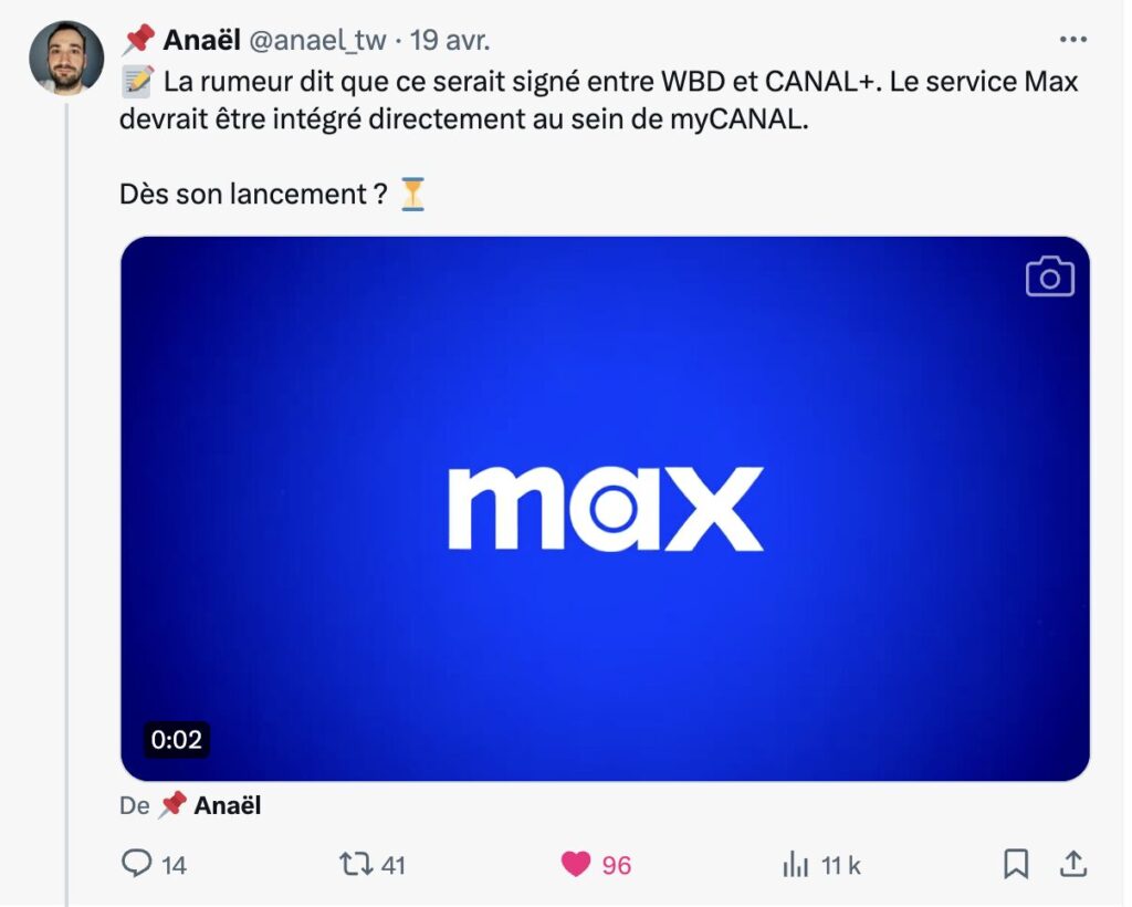 Selon Anaël, un spécialiste de l'actualité du groupe Canal, un accord entre Warner Bros et Canal serait conclu.