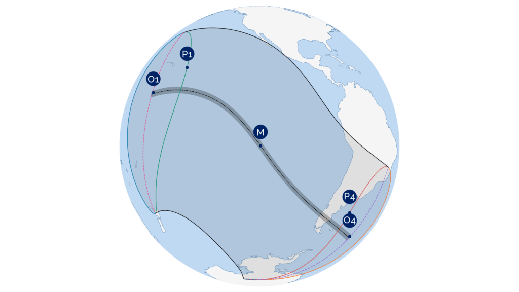 Visibilité de l'éclipse du 2 octobre 2024. // Source : IMCCE