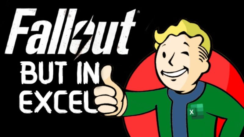Ce Fallout est entièrement jouable dans Excel