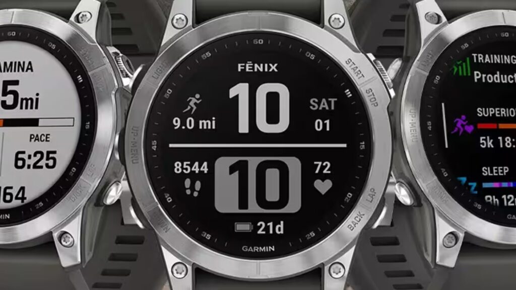The dial of the Fenix ​​7 // Source: Garmin