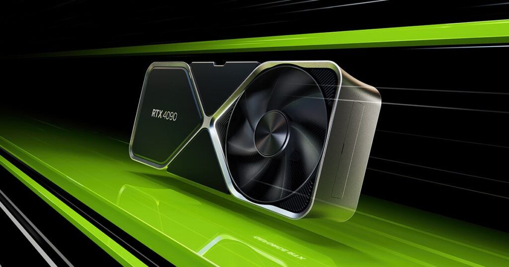Nvidia's GeForce RTX 4090 graphics card. // Source: Nvidia