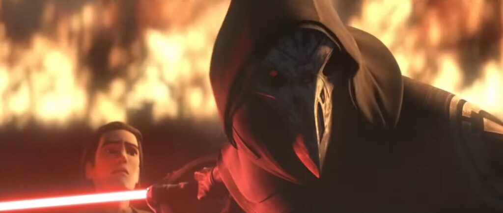 L'un des inquisiteurs que l'on voit dans la bande-annonce de Tales of the Empire est l'inquisiteur qu'Ahsoka affronte dans Tales of the Jedi  // Source : Lucasfilm