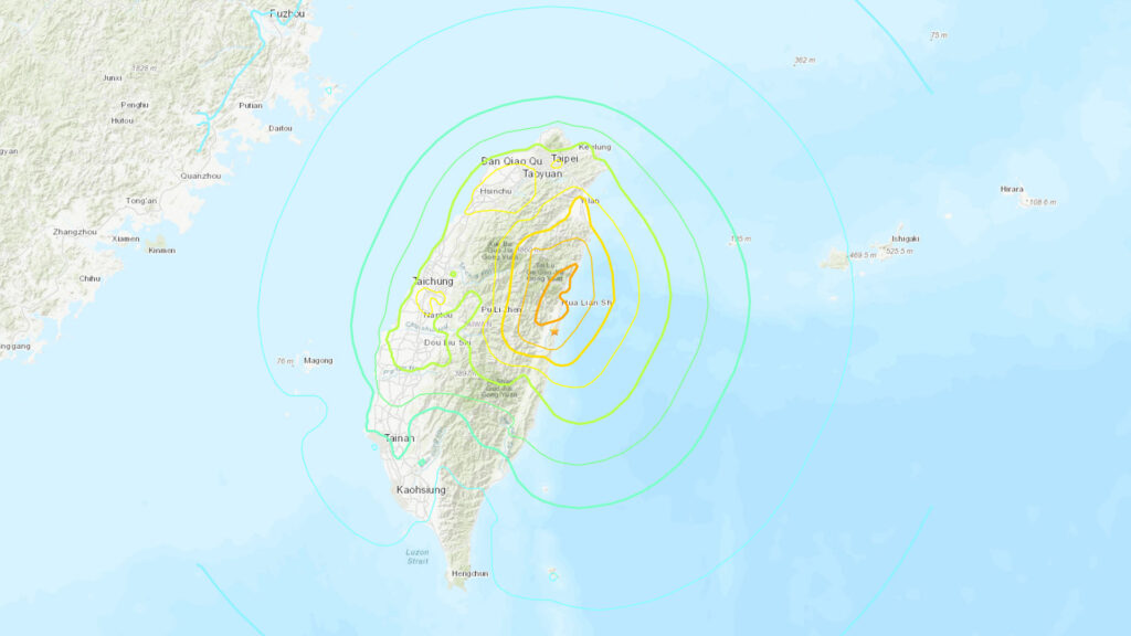 taiwan tremblement de terre séisme