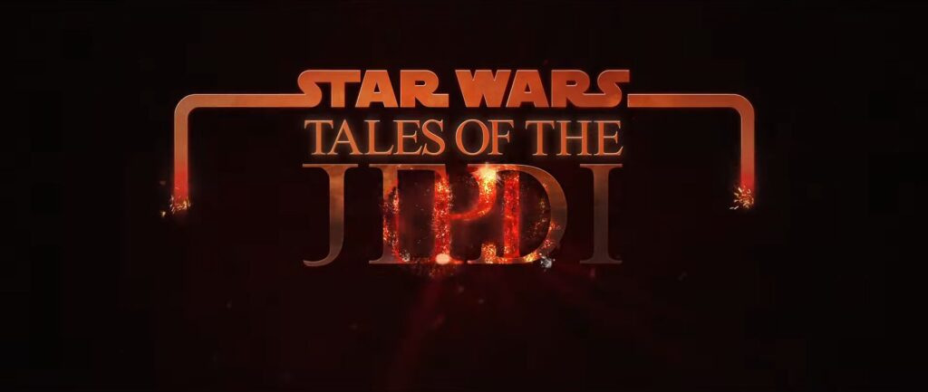 Le logo de Tales of the Jedi brûle pour lancer la place à Tales of the Empire // Source : Lucasfilm