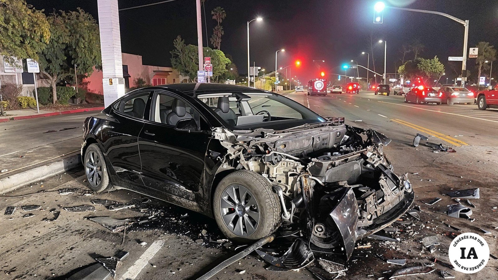 Cet accident de voiture Tesla n’a jamais eu lieu