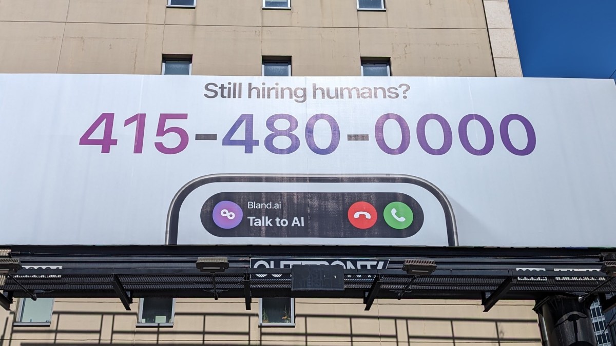 Le billboard présent dans San Francisco.  // Source : Numerama