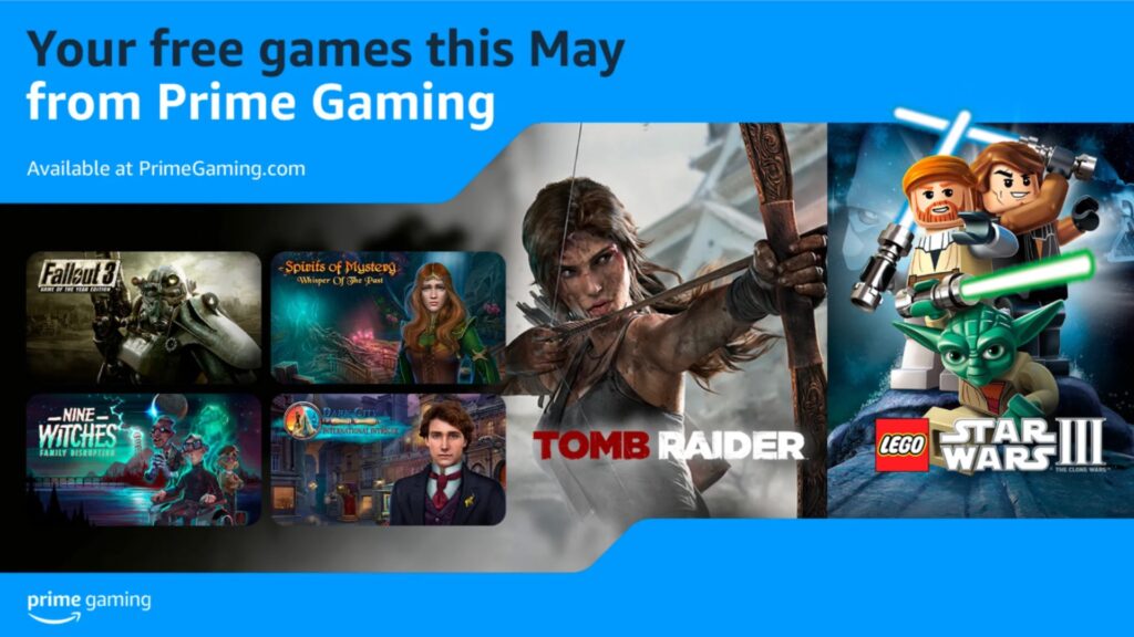 2024 Amazon Prime Gaming the 9 games offered in May 2024