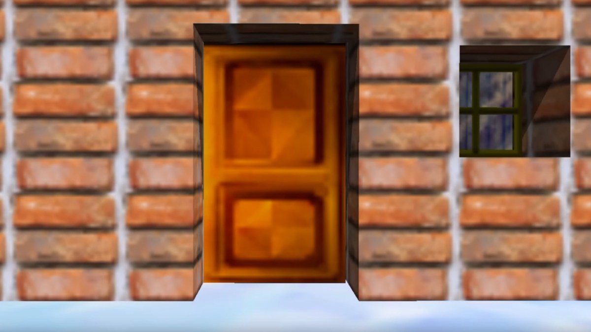 Une porte dans Super Mario 64 // Source : Capture YouTube