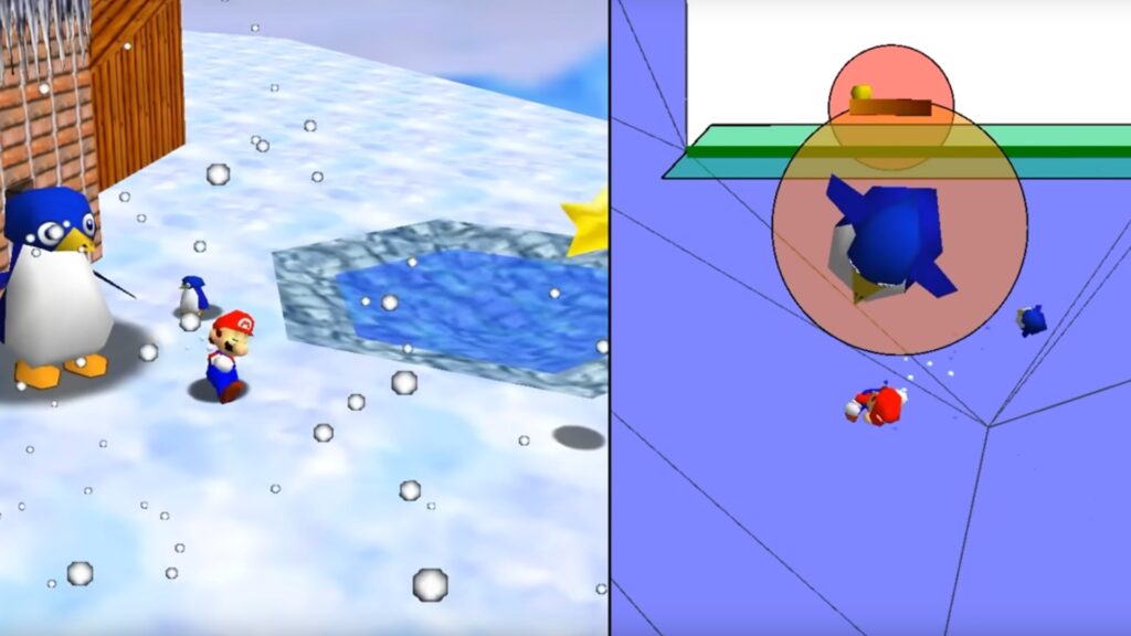 Une porte dans Super Mario 64 // Source : Capture YouTube