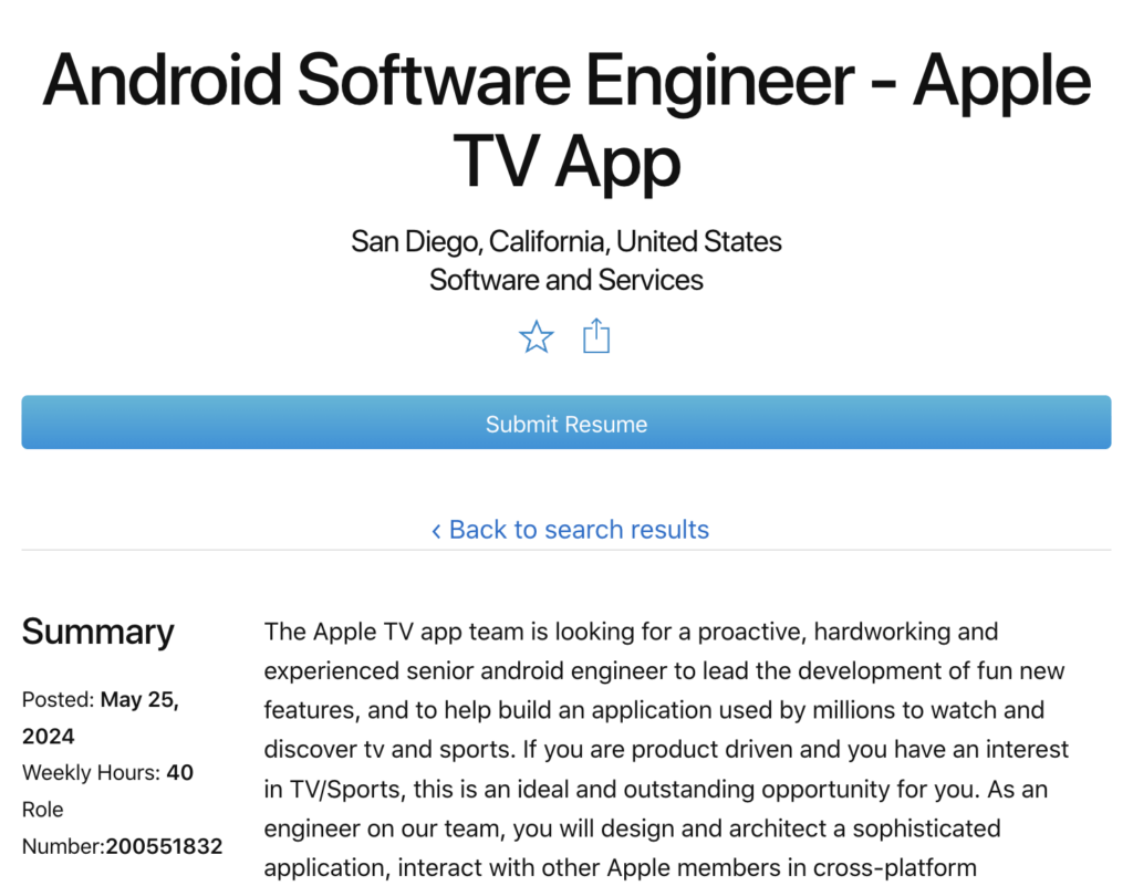 Reportedly Developing Android App to Launch Apple TV+ GAMINGDEPUTY