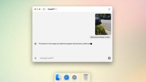 ChatGPT pour Mac. // Source : OpenAI