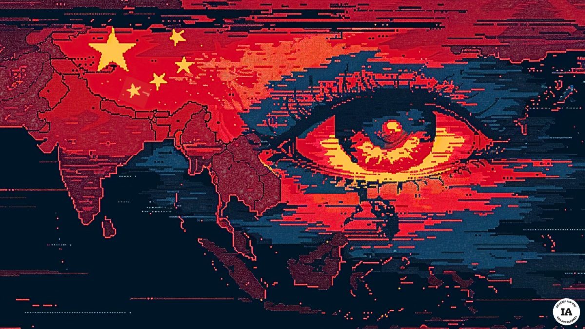 La Chine affirme qu'elle détecter des appareils militaires utilisant les connexions de Starlink. // Source : Numerama avec Midjourney
