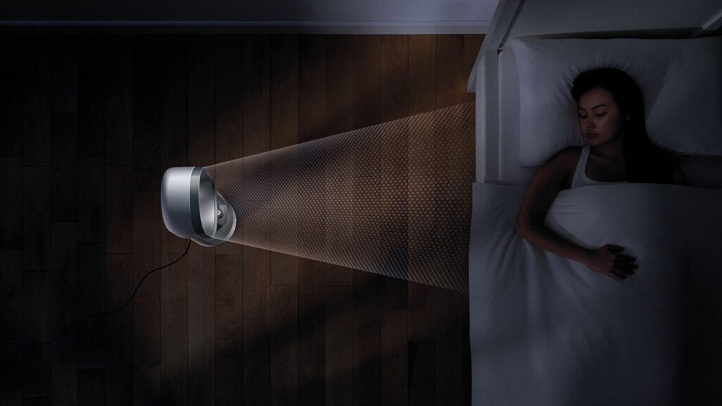 THE Dyson AM10 can be used at night in a bedroom // Source: Dyson