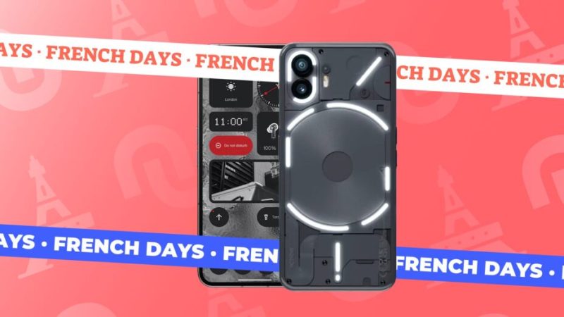 Le très atypique smartphone Nothing Phone (2) baisse de prix pour les French Days