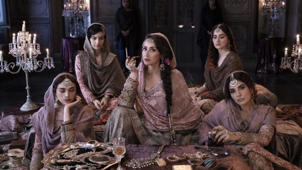 Courtesans, in Heeramandi. // Source: Netflix