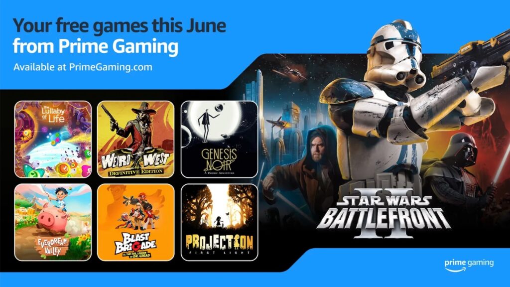 Amazon Prime Gaming en juin 2024 // Source : Amazon