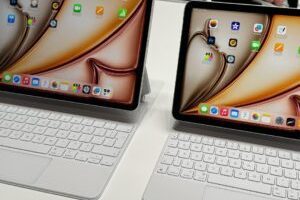 Il y a enfin un grand iPad Air, pour les personnes qui ne veulent lâcher moins de 1 000 euros pour une tablette 13 pouces. // Source : Numerama