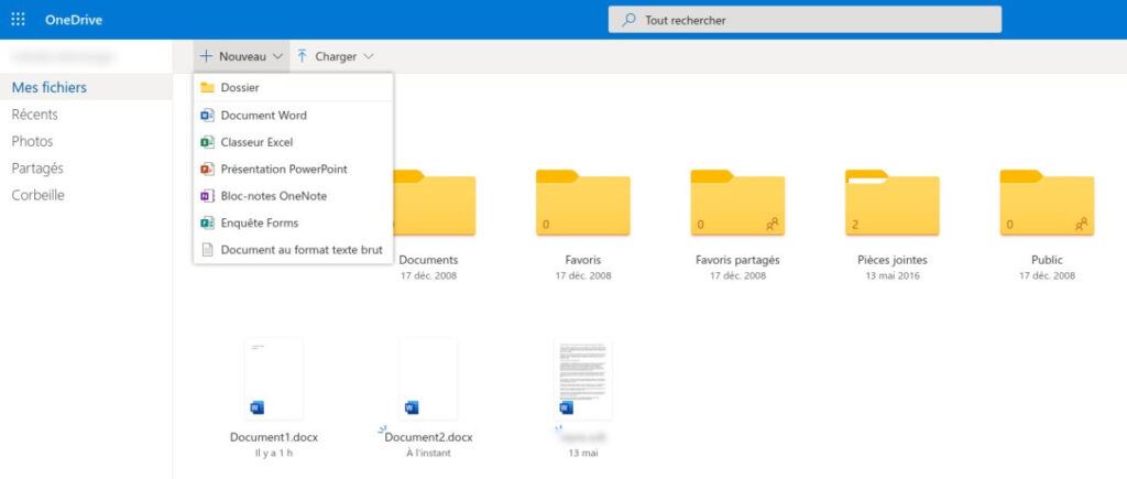 OneDrive est le service de stockage Cloud officiel de Microsoft qui relie les outils de messagerie Outlook et les outils bureautiques en ligne
