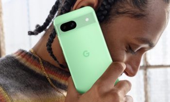 The Google Pixel 8a in green.  // Source: Google