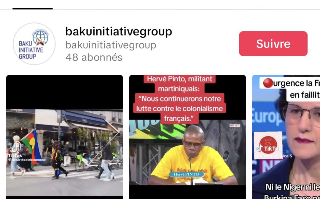 Une chaine de l'Azerbaijan relaie des posts d'opposants. // Source : Numerama / TikTok