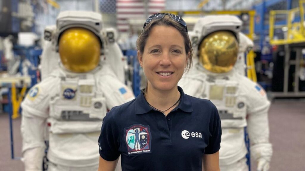 Sophie Adenot &agrave; Houston. // Source : Via X @Soph_astro (photo recadr&eacute;e)