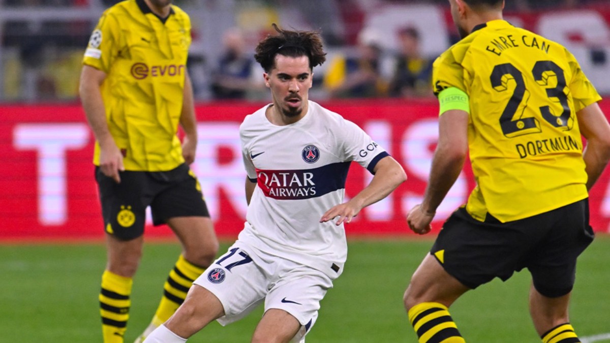 Vitinha lors du match PSG-Dortmund. // Source : PSG / Instagram