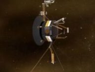 Vue d'artiste d'une sonde Voyager dans l'espace. // Source : Capture YouTube Nasa JPL