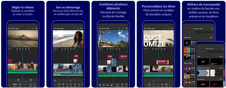 Adobe Premiere Rush, la puissante d’Adobe Premiere Prosur mobile