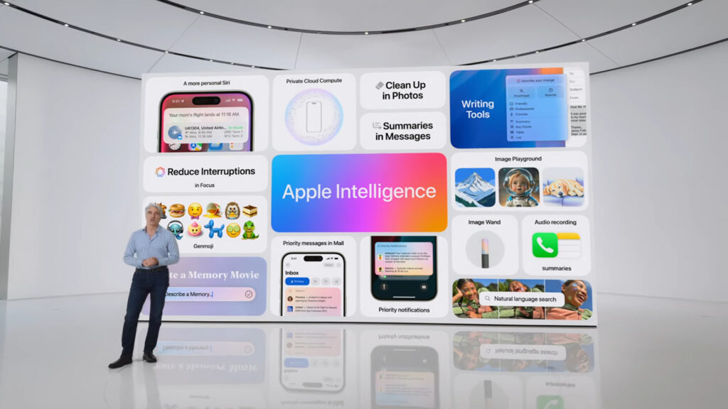 Les fonctions Apple Intelligence résumées. // Source : Apple