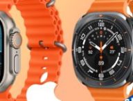 L'Apple Watch Ultra à côté de la Galaxy Watch Ultra supposée. // Source : Evan Blass (montage Numerama)