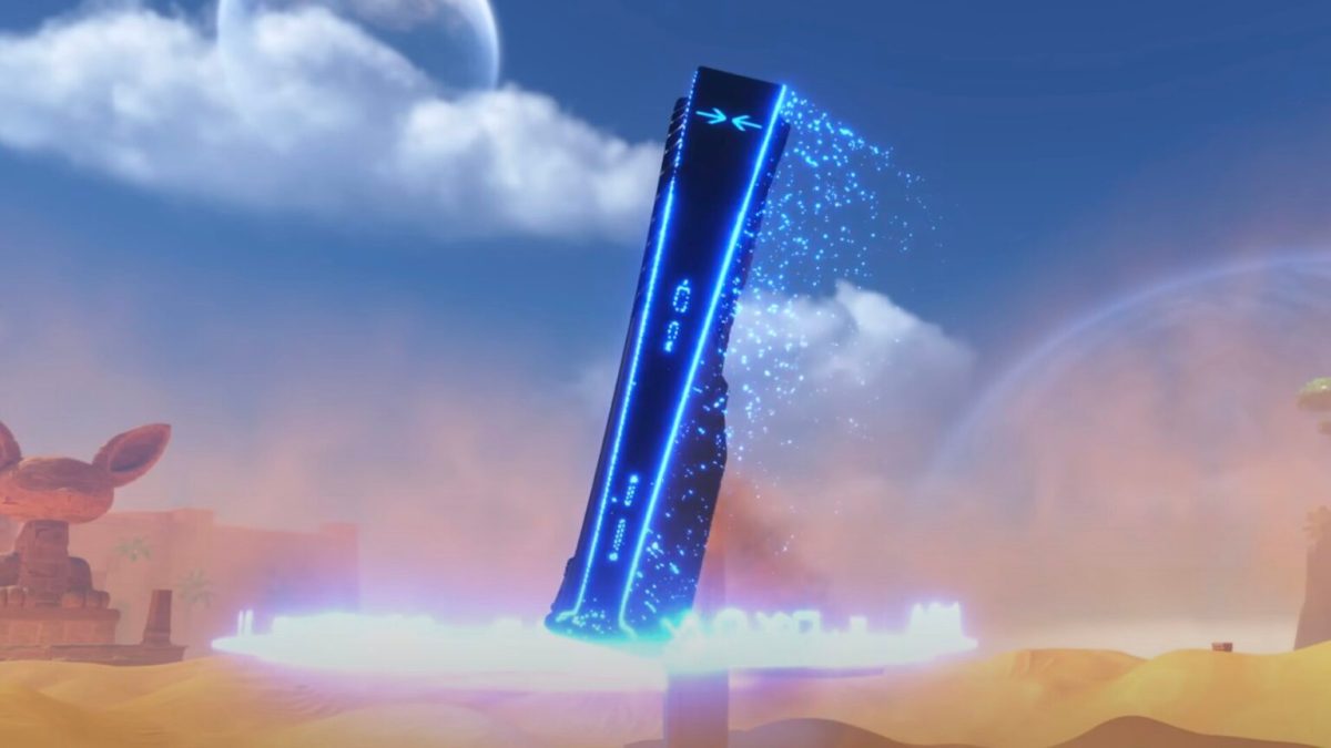 Une PS5 dans le jeu vidéo Astro Bot // Source : Capture YouTube