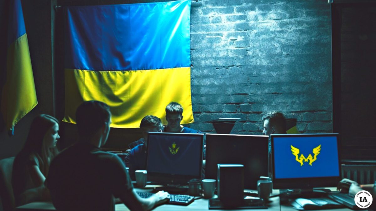 L'Ukraine harcèle également la Russie avec des cyberattaques. // Source : Numerama avec Midjourney