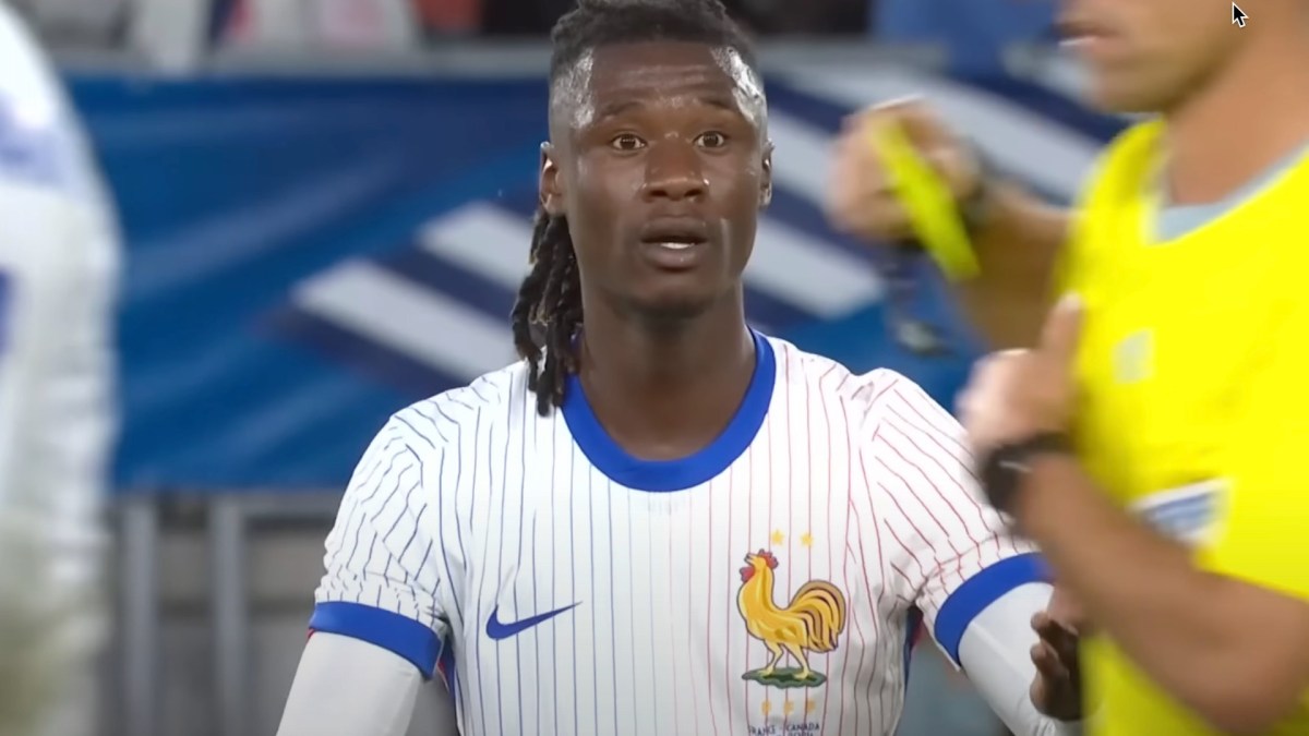 Eduardo Camavinga pendant France - Canada le 9 juin 2024 // Source : Capture YouTube/Téléfoot