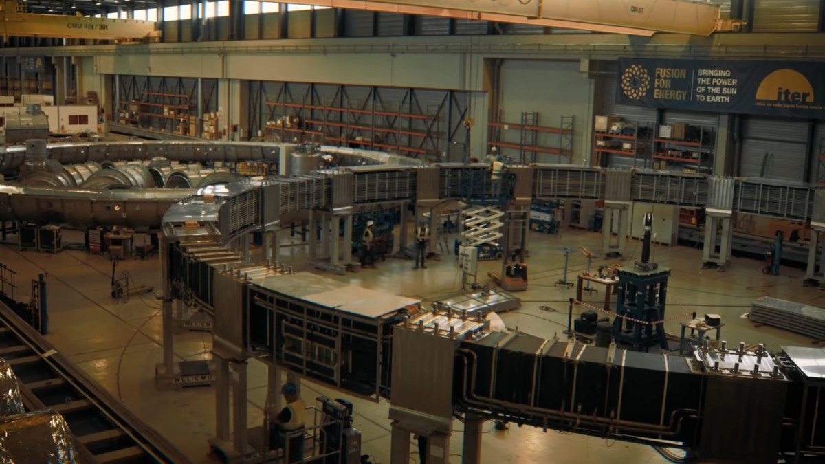 Hall d'assemblage à ITER. // Source : Louise Audry pour Numerama