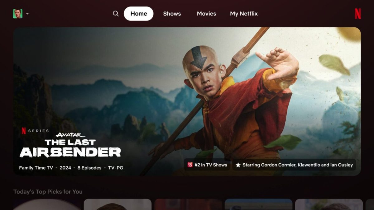 La nouvelle interface d'accueil de Netflix. // Source : Netflix