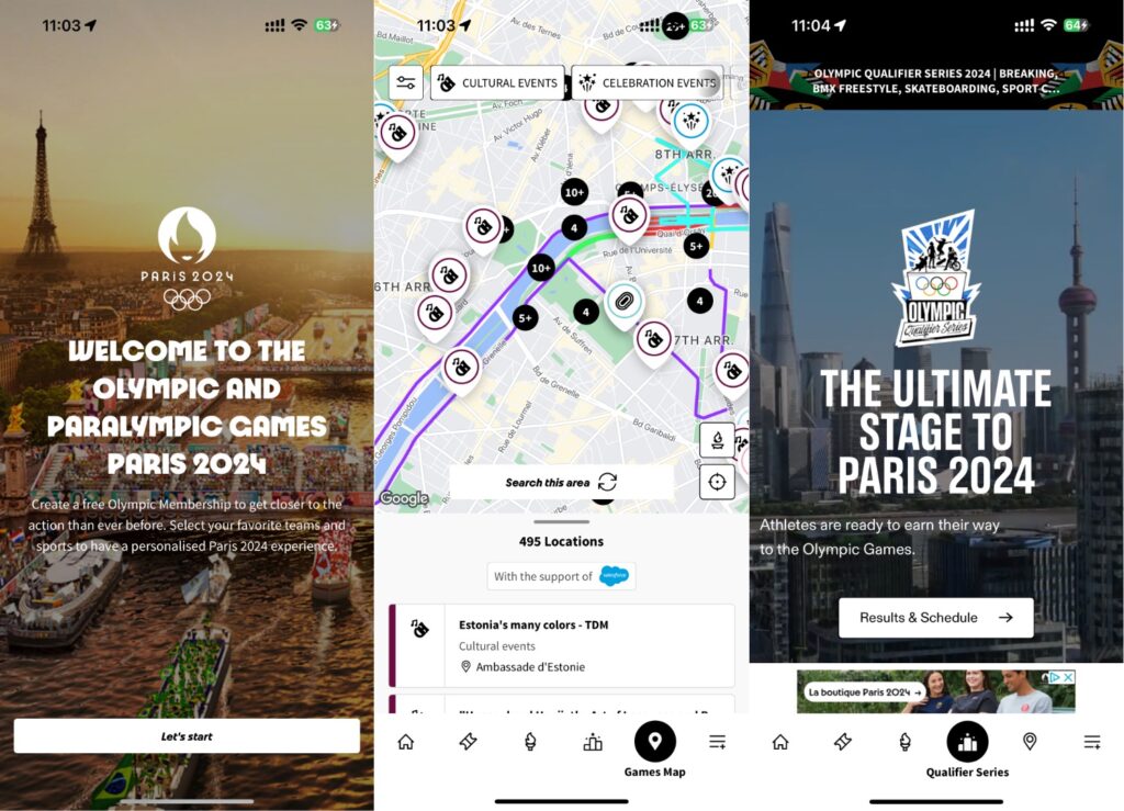You can do a lot of things in the Paris 2024 app.
