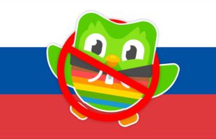 Duolingo supprime les mentions des personnes LGBTQI+ de ses cours de langue en Russie // Source : Nino Barbey pour Numerama