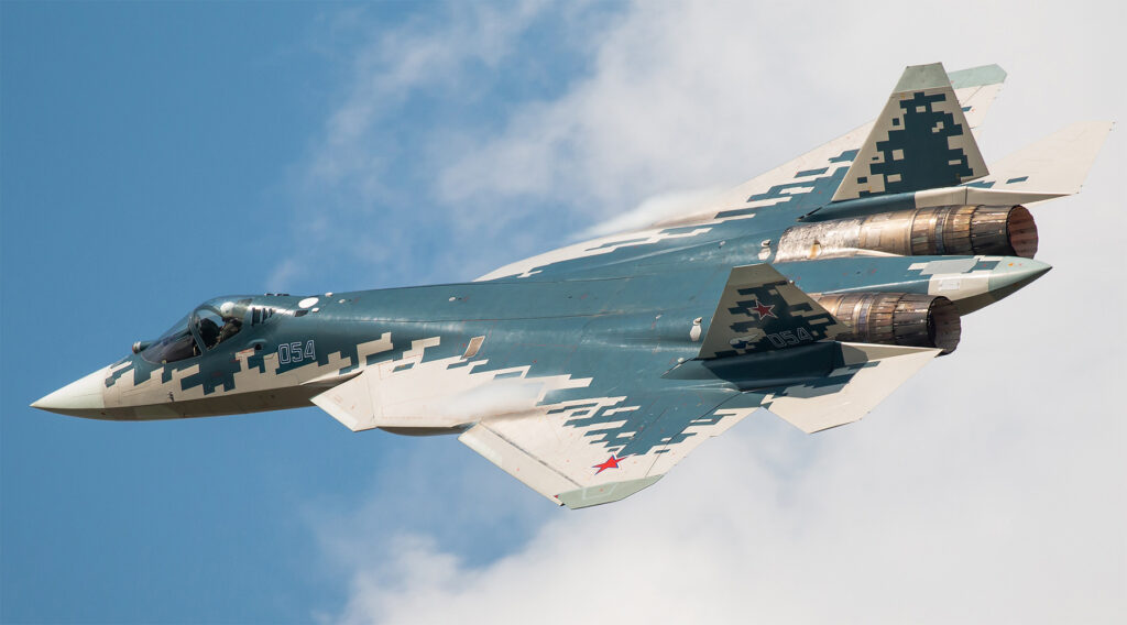 Un Su-57 // Source : Ministère de la défense russse
