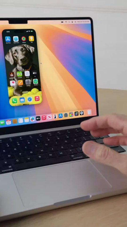 La fonction iPhone Mirroring de macOS Sequoia // Source : Capture d'écran Numerama