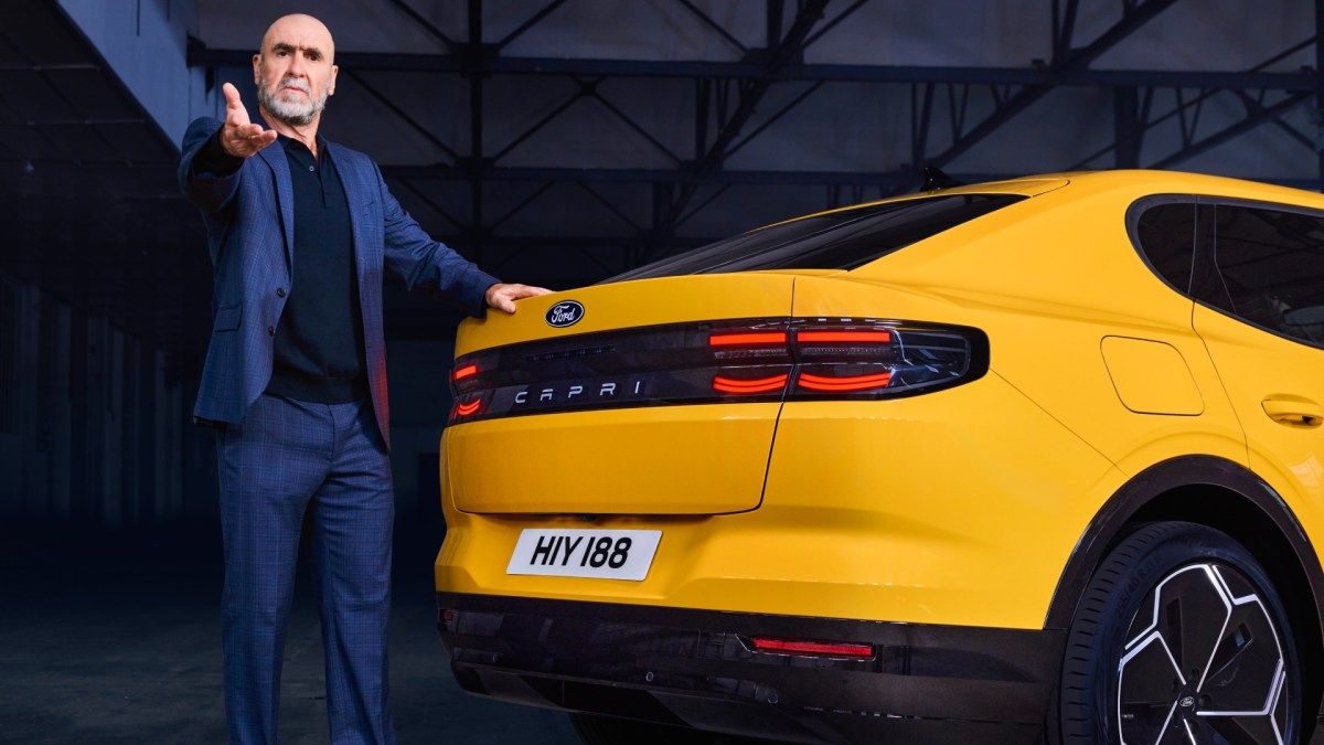 Ford Capri avec Eric Cantona // Source : Ford