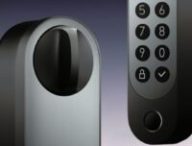 La serrure Aqara U200, avec ses deux composants à placer de chaque côté de la porte. // Source : Aqara