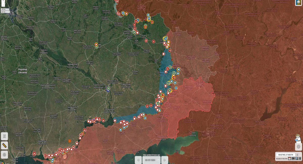 carte ukraine osint