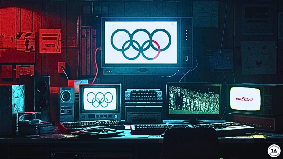 Les hackers militants vont cibler des sites liés aux JO 2024. // Source : Numerama avec Midjourney