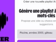 Deezer et la génération de playlists. // Source : Numerama