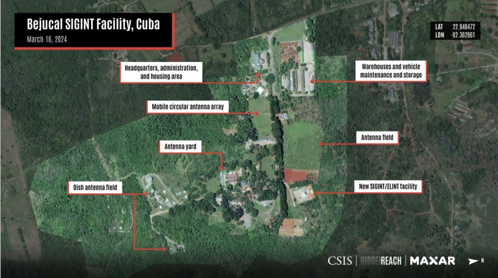 La base Bejucal à Cuba. // Source : Center for Strategic and International Studies