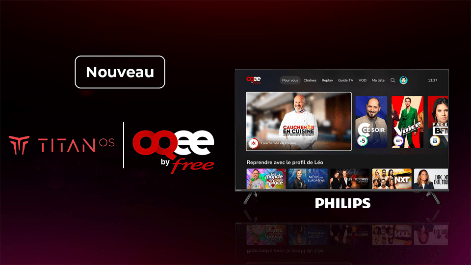 Free Lance Son App TV OQEE Sur Les Télés Philips