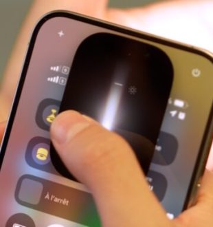 La nouvelle lampe torche dans iOS 18. // Source : Numerama