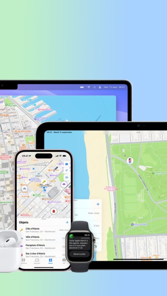 La fonction Localiser d'Apple. // Source : Numerama
